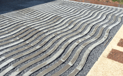 Ligugé, aménagement parking résidentiel pavés éco-solution