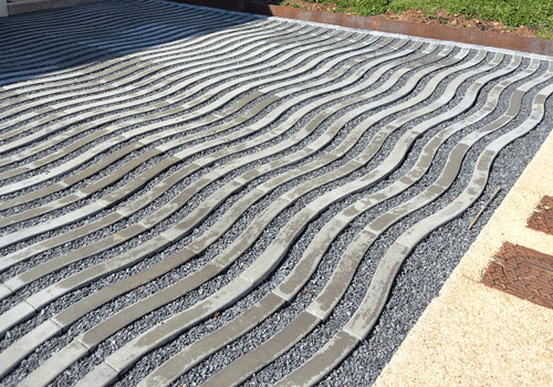 Ligugé, aménagement parking résidentiel pavés éco-solution