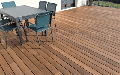 Ligugé, aménagement terrasse bois