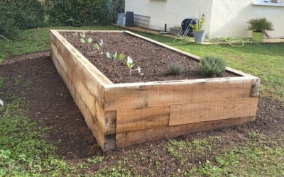 Saint-Benoît, création carré potager sur mesure